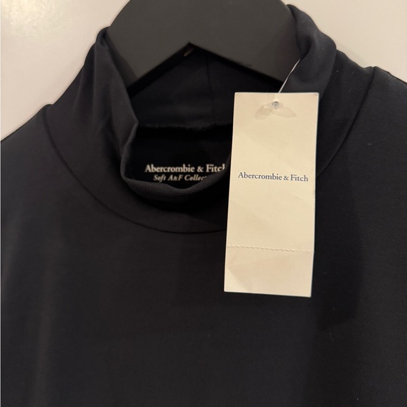 Abercrombie&Fitch Soft A&F Collection Black turtle neck bodysuit long sleeve Med - Picture 12 of 13